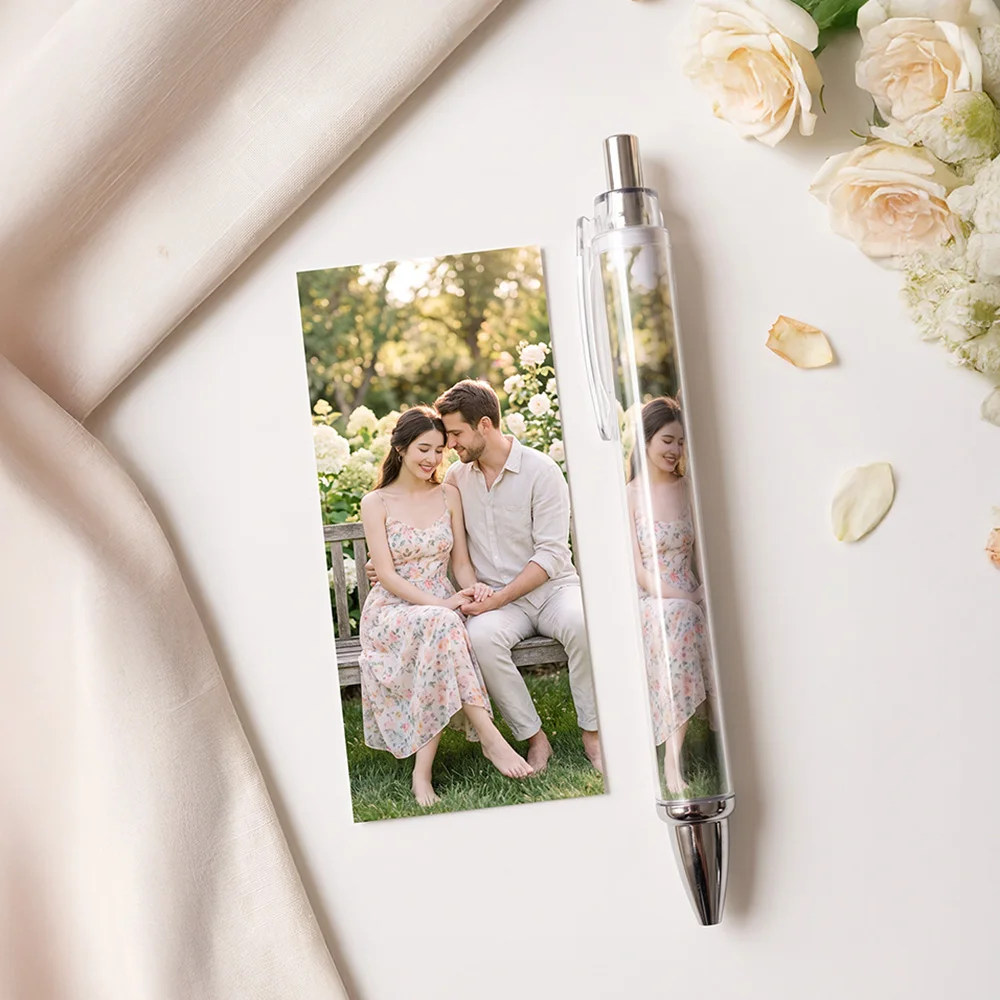 Customized Photo Insert Pen - Personalized Clear Ballpoint Pen