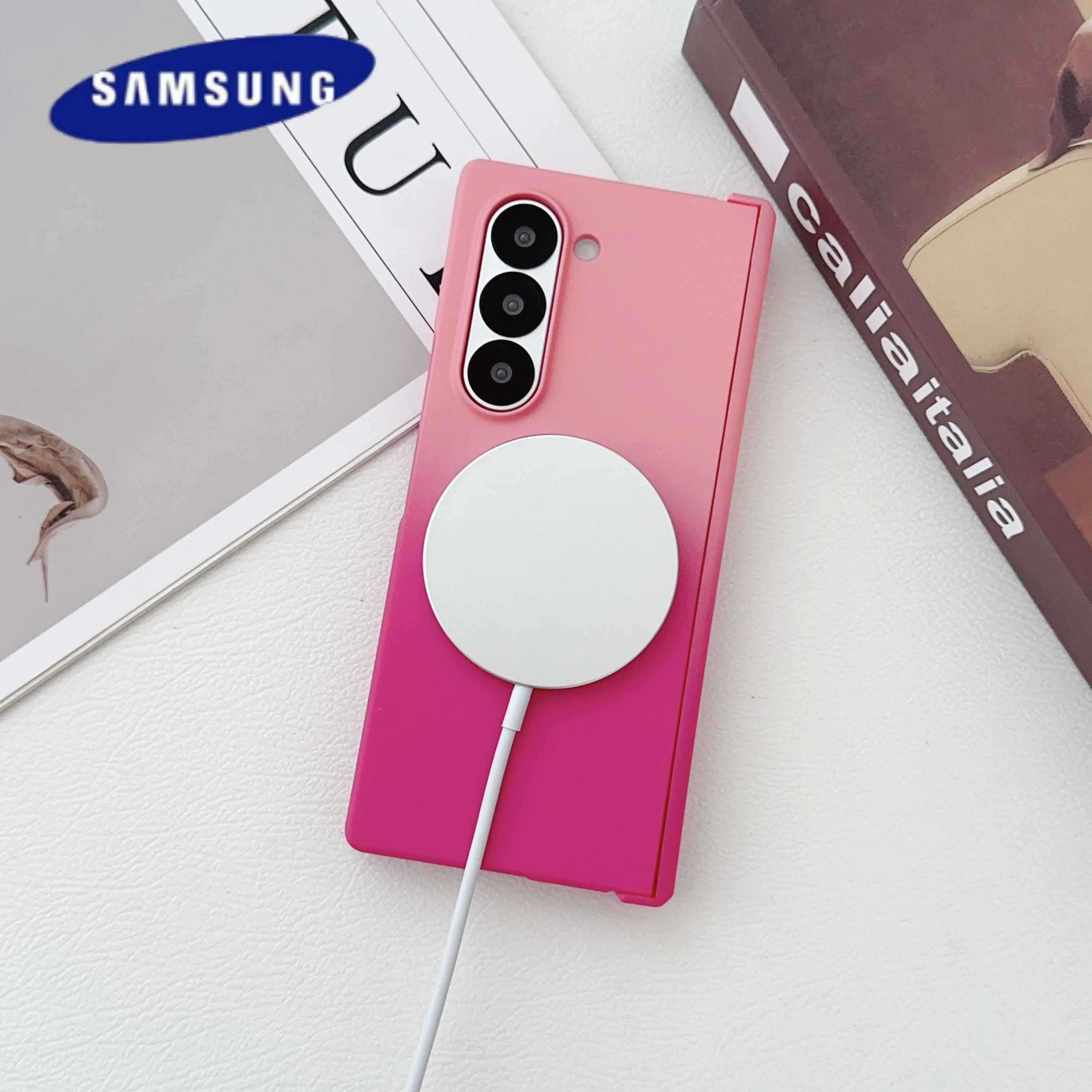 Magnetic Gradient Liquid Silicone Shockproof Luxury Case
