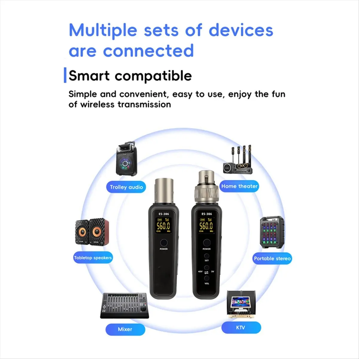 A23G Uhf 무선 마이크 변환기 Xlr 송신기 수신기 마이크 기타 송신기 수신기 어댑터 540-590Mhz