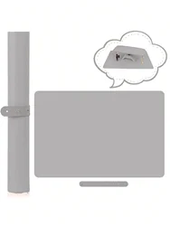 Pink Portable Foldable Nail Art Armrest Mat - Soft Microfiber Leather (Grey 1pc)