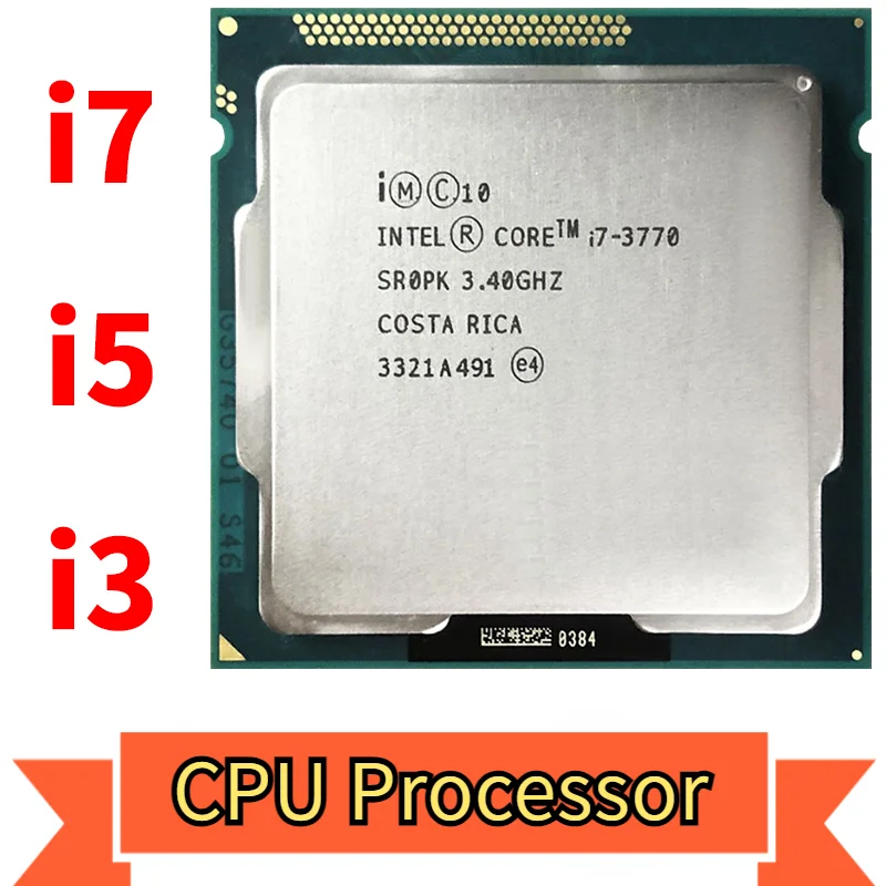 Usato Intel Core I7 3770K 3.4Ghz 8M 5.0Gt/S Lga 1155 I5 - 2300 2500 K 3570 4430 4590 3470 Processore Desktop Cpu Sr0Pk