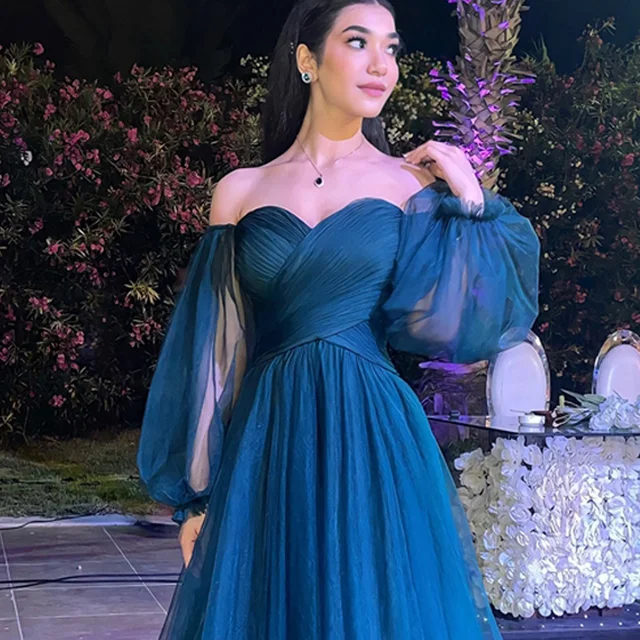Soirée Longue Bleu Roi Robe Pour Bal RhÃ©to Belle Robe De Fete Les