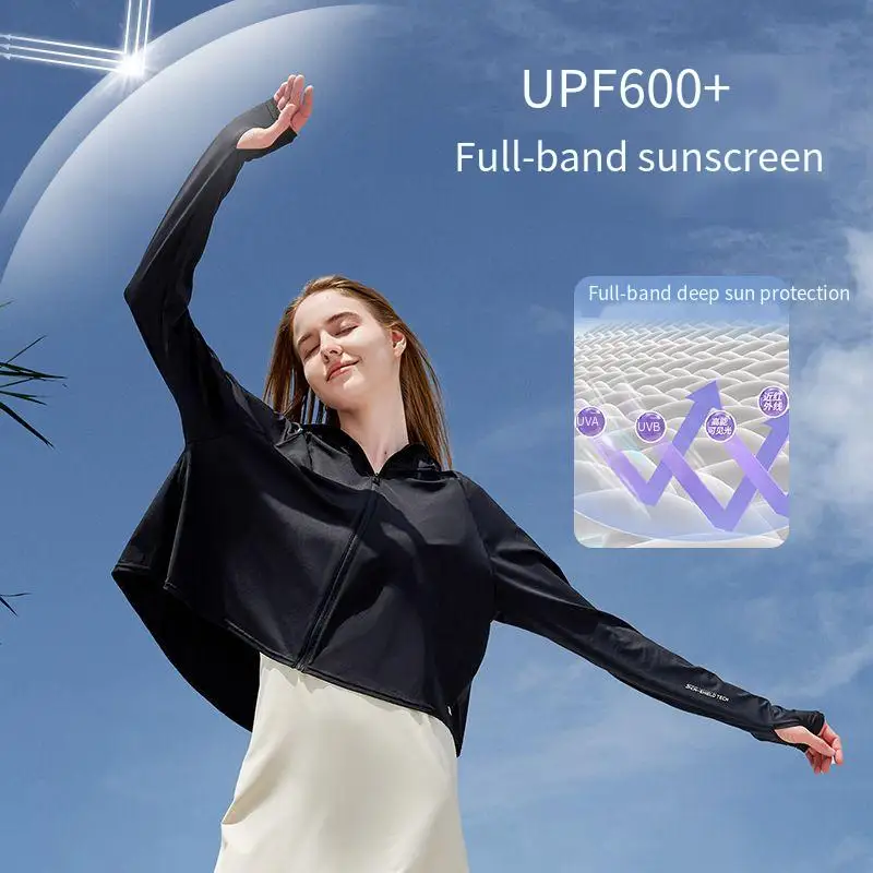 

Supield Su Pai Full-band Short Sunscreen Clothing New Summer School Car Sunscreen Shawl Hooded Skin Clothing
