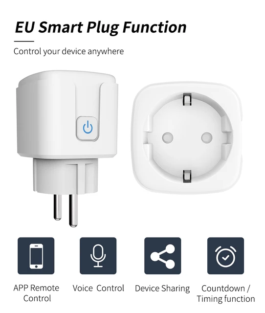 Smart Plug Wifi Socket Us 20a/16a10a Power Monitor Timing - Temu