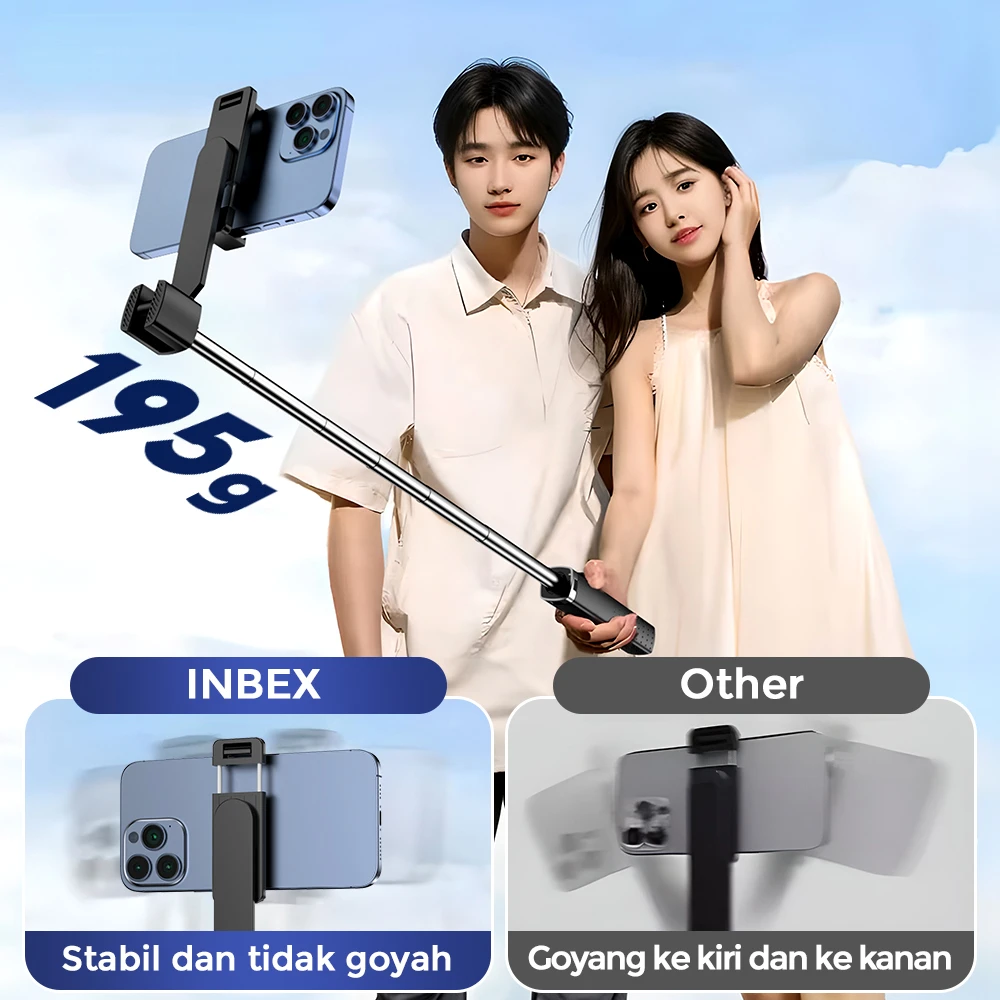 Selfie Stick Tripod 100CM LISCN Multifunction Mobile Phone Holder with Bluetooth Control Holder for Smartphones