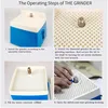 Mini Diamond Grinder 110V 220V Electric Grinder Small Multifunctional Glass Ceramic Grinding Table DIY Edge Grinder 4