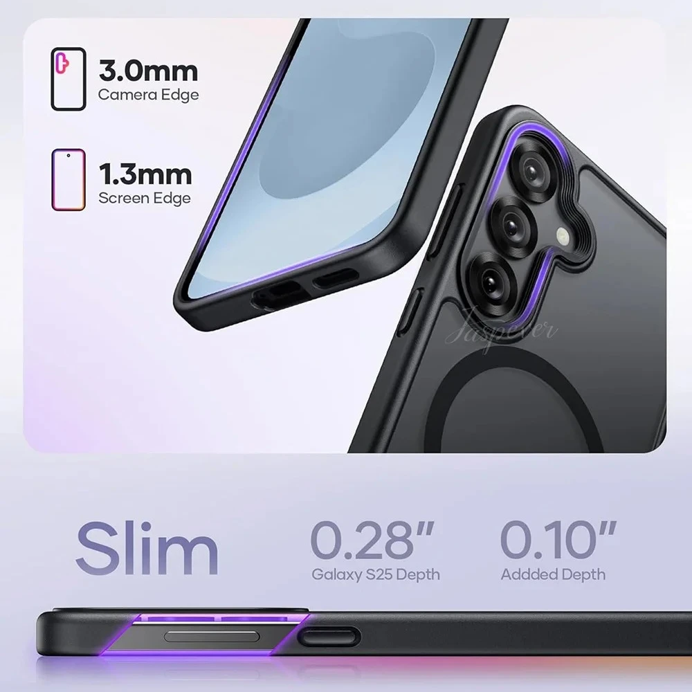 Matte Translucent Magnetic Wireless Charging Phone Case with MagSafe Compatibility