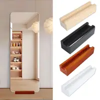 25cm Wood Mirror Stand Full Length Mirror Base Stable Universal Anti-Slip Floor Vertical Mirror Photo Frame Standing Rack Holder 2