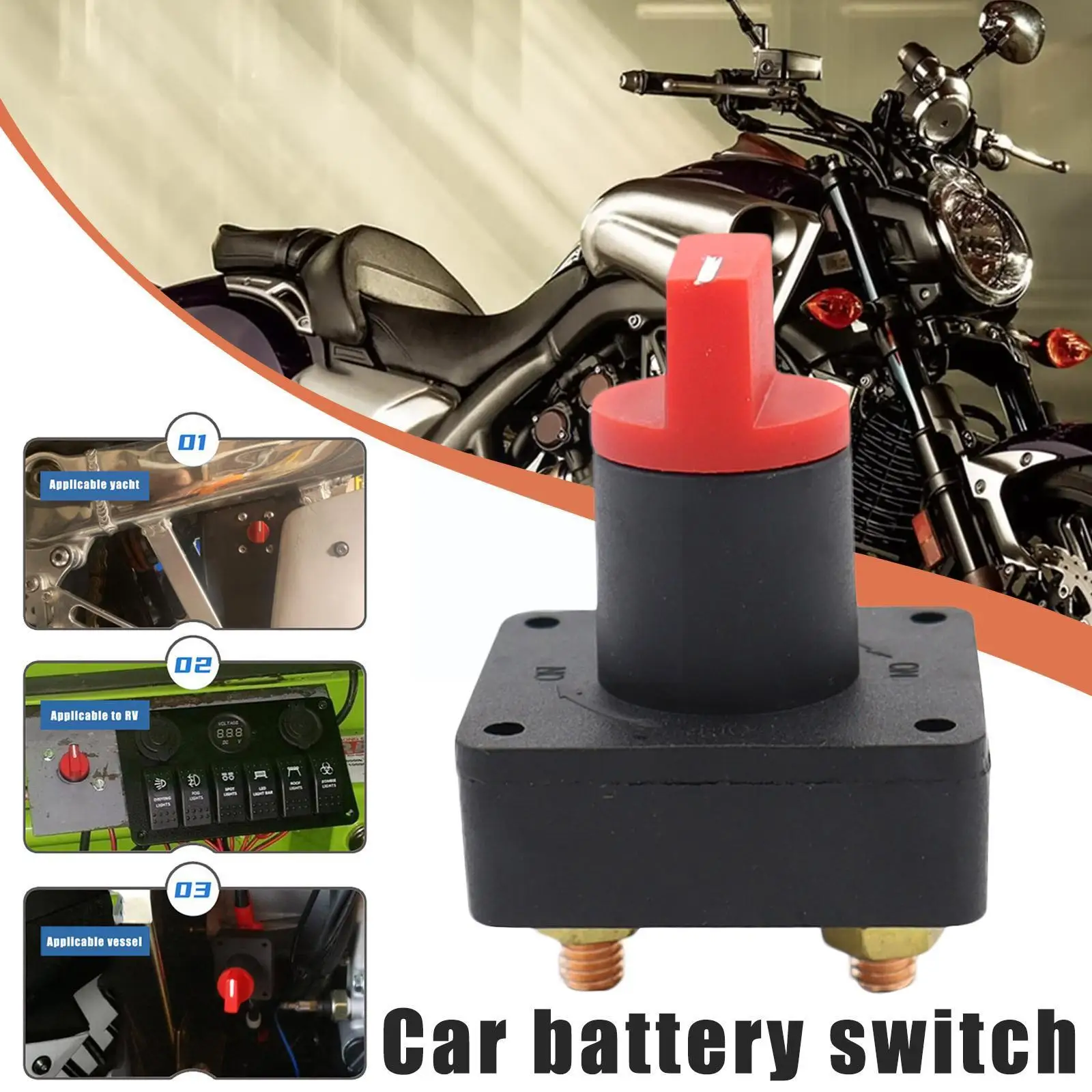 Auto Battery Disconnect Switch 12V Marine 200A 300A Cut Off Auto Power