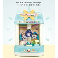 Mini Doll Machine Clip Doll Claw Machine Kids Toys Fun Doll Grabber Claw Arcade Crane Machine with Music And Lighting 1