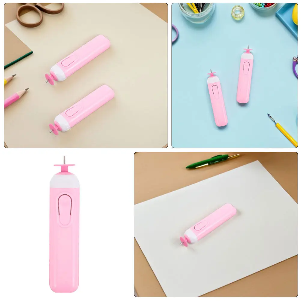 2개 전동 퀼링펜 도구 자동 슬롯형 종이 롤링 컬링펜 DIY 공예 용품 가정용 아트 퀼링 도구