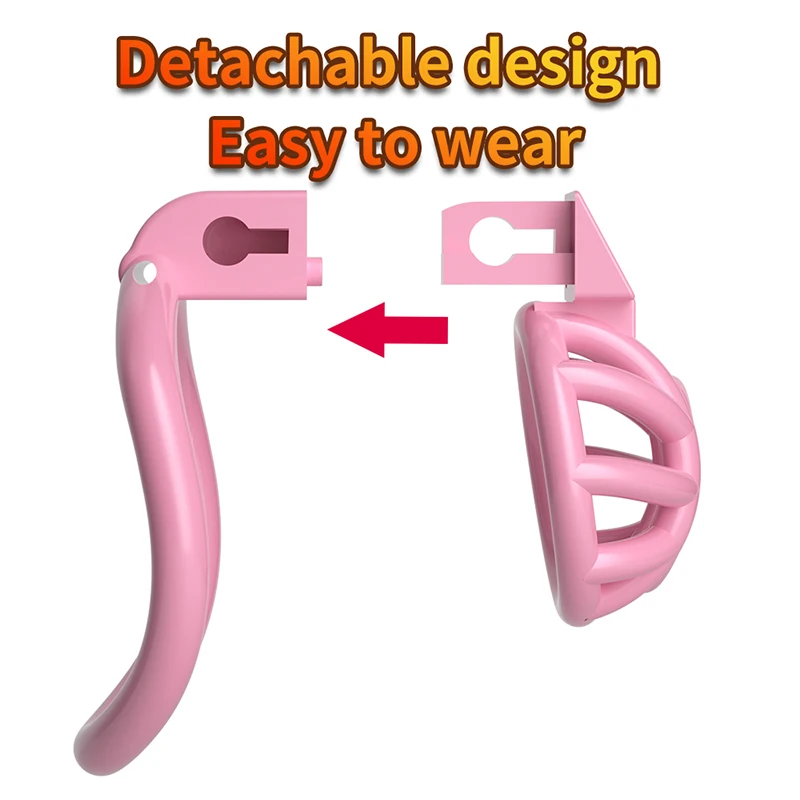 Penis Chastity Cage Set With 3 Size Cock Ring Chastity Lock Sex Toy For Men