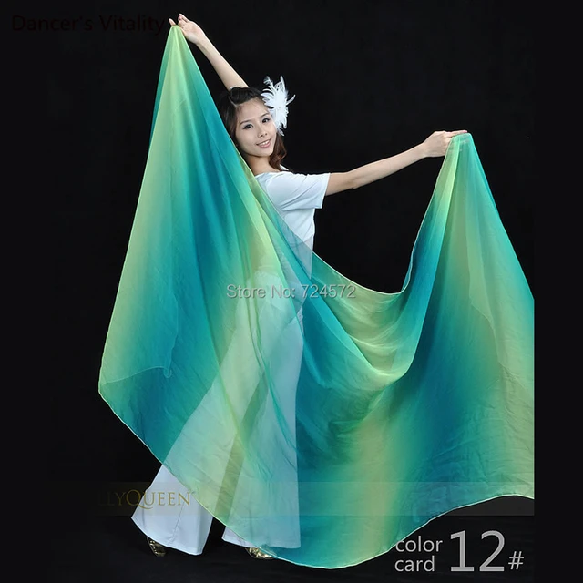 Danse Du Ventre Voiles Foulard En Soie Main Jetant Écharpe De Fil