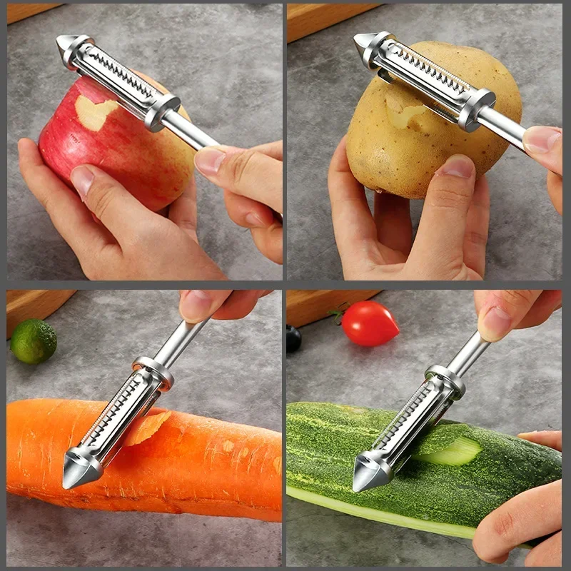 Cute Kitchen Creative Fruit Vegetable Peeler Cartoon Cute Plastic Stainless  Steel Convenience Kitchen Accessories Utensil Gadget - AliExpress