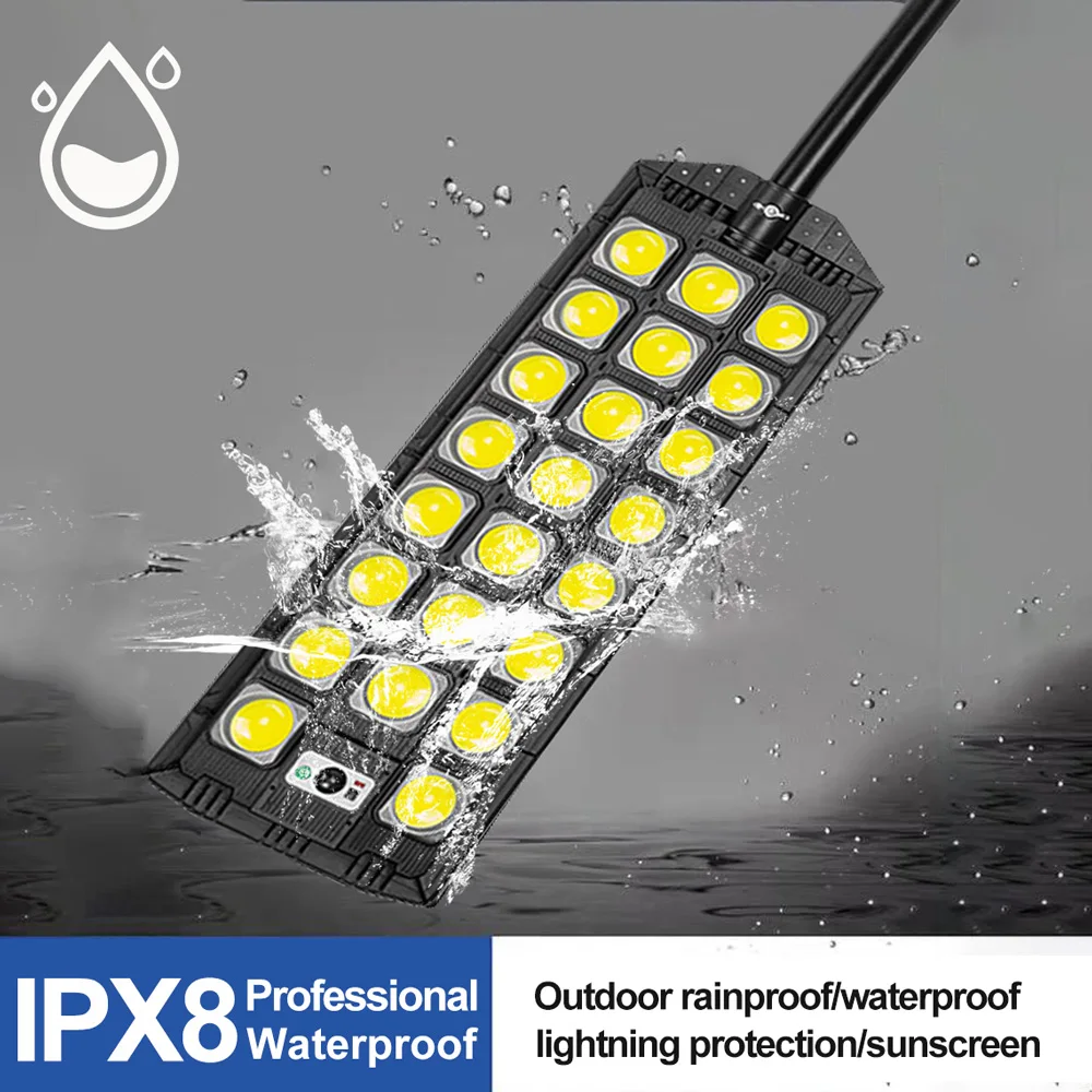 30000W Super Bright Solar Street Light Outdoor 1598 LED Solar Powered Motion Sensor Light IP67 Waterproof Security Garden Lamp solar garden lights led street lamp