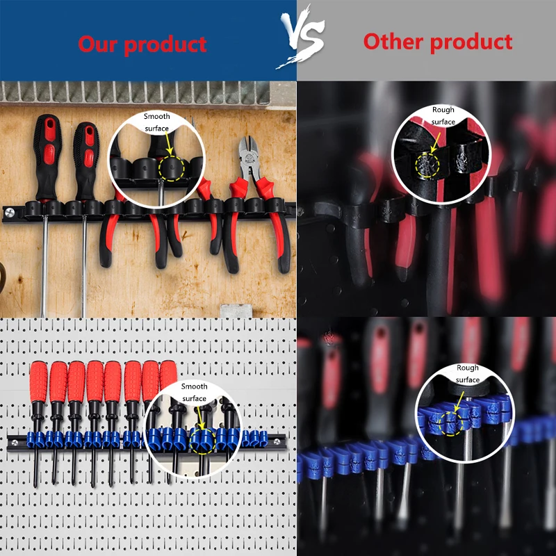 3PC Screwdriver Organizer Tool Holder Wall Organizer Wall Mount for Vice Wrench Plier Screwdriver Organization tool storage 공구정리 tool organizer screwdriver organizer