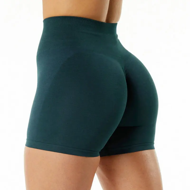 XS-XL Women Seamless Shorts High Waist Scrunch Butt Booty Gym