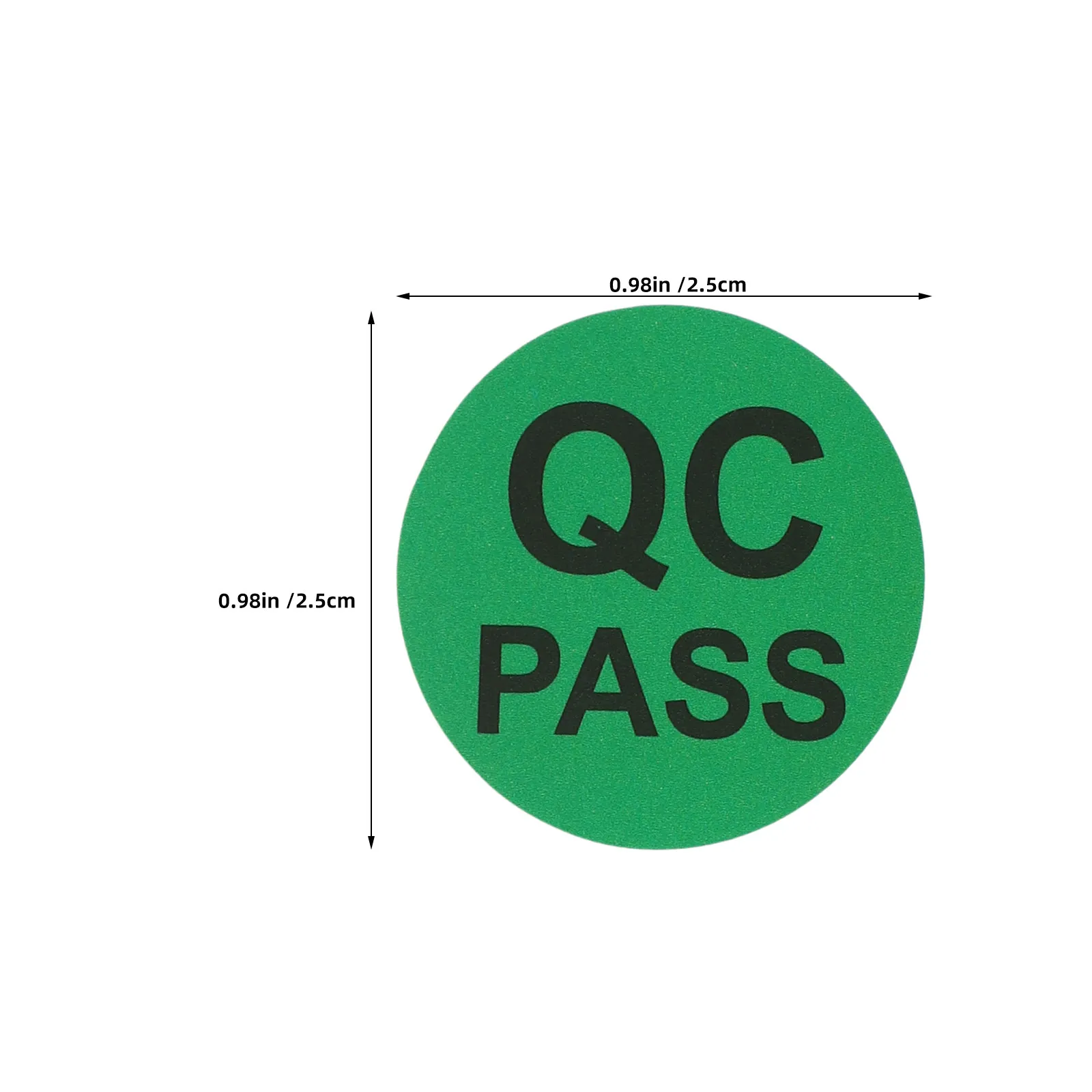 5롤 원형 접착식 QC 스티커 재고 관리 스티커 생산 검사 재고 승인을 위한 원형 품질 라벨