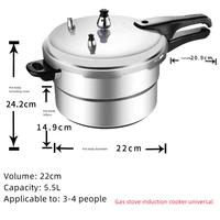 High Pressure Thickening Pressure Cooker Large Capacity Commercial Pressure Cooker Gas Induction Cooker Universal 2