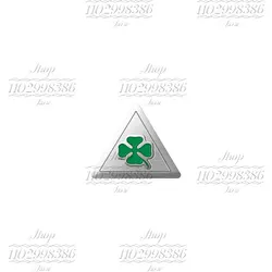 Aluminum Green Four - Leaf Clover Steering Wheel Center Console Sticker (B)