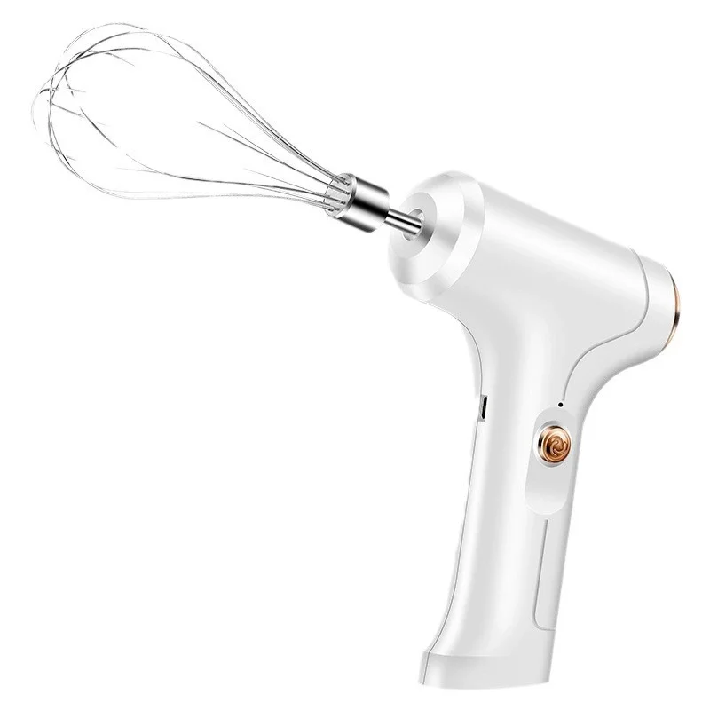 2026 Household kitchen handheld mini 304 stainless steel wireless egg beater, wireless electric light cream whipper
