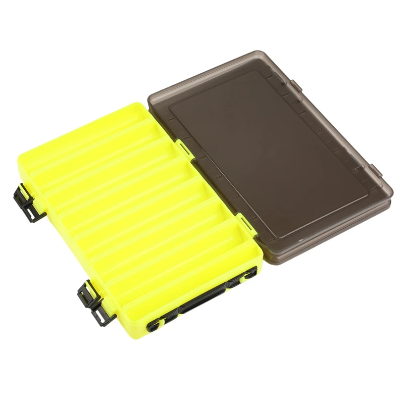 

Коробка для рыболовных снастей, двусторонняя деревянная стандартная Водонепроницаемая портативная многофункциональная рыболовная приманка, крючки, чехол для хранения