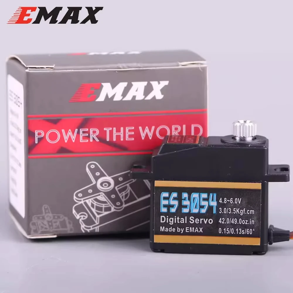 EMAX ES3054 3054 4,8-6,0 В 3,5 кг 23T Цифровой сервопривод с металлической передачей для F3A 3D модели самолета thumbnail 4