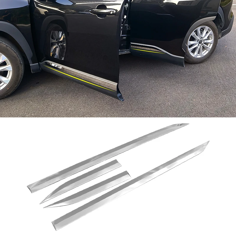 4 Stuks Auto Deurdrempelbeschermer voor Toyo-ta Yaris Cross 2023 2024