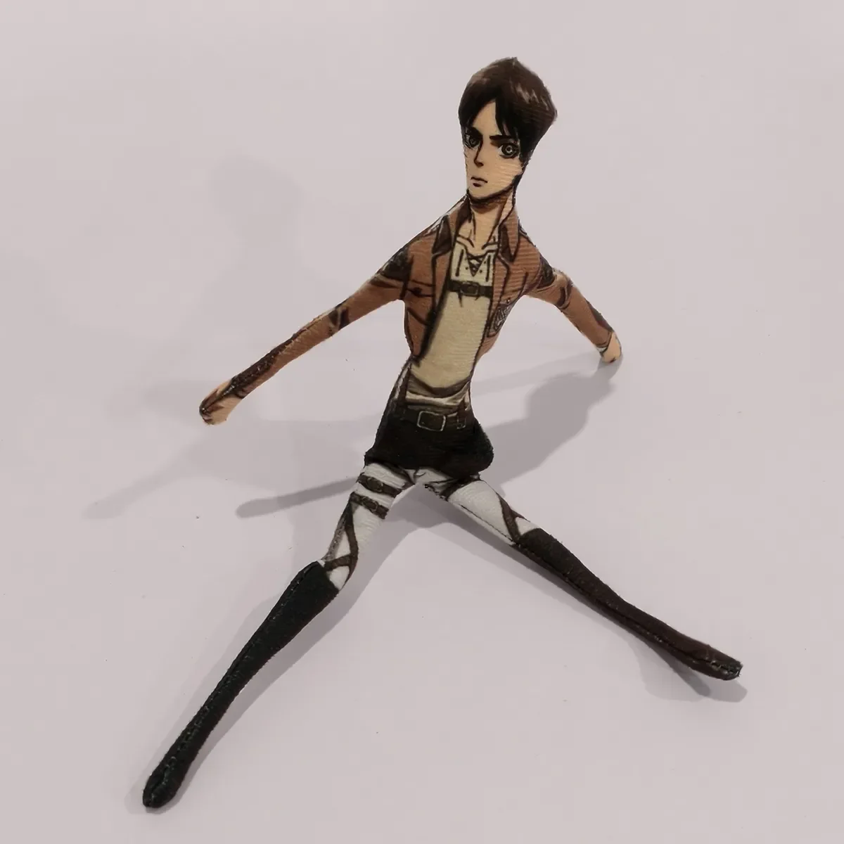 Plush Doll Anime Attack On Titan Eren Jaeger Cosplay Plush Doll Body Wire Skeleton Action Stuffed Dolls Accessories Ornament Gifts