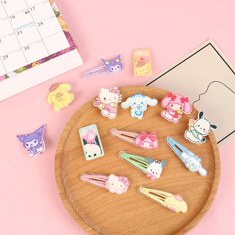 

3 шт., заколка для волос с рисунком из аниме «Sanrio»