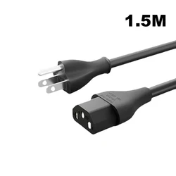 Universal Pure Copper Power Cord with 3 - Pin Plug - 1.5M Length, Suitable (US Pin)