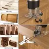 800W 220v Woodworking Electric Trimmer Corded Slotting Machine Multifunction Hole Opener Engraving Machine Carpentry Tools 6