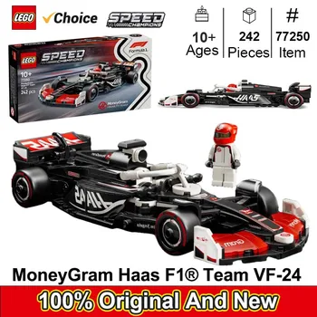 LEGO 77250 Speed Champions MoneyGram Haas F1 Team VF-24 Race Car Toy - Building Set for Kids, Boys & Girls, Ages 10+ , 242PCS