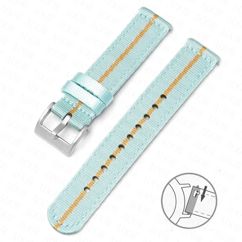 Premium Quick Release Nylon Fabric Strap - Universal Canvas Replacement Watch Band