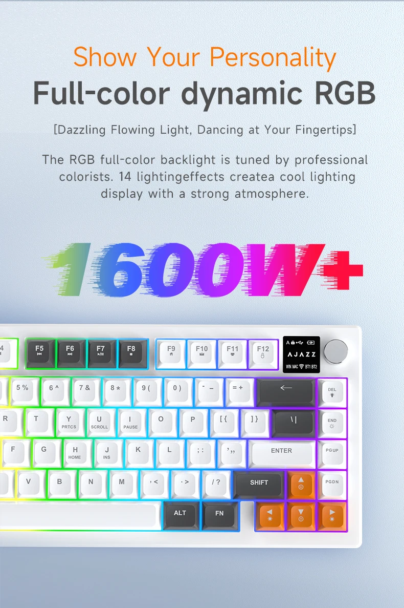 rgb low profile gaming keyboard for Windows and Mac