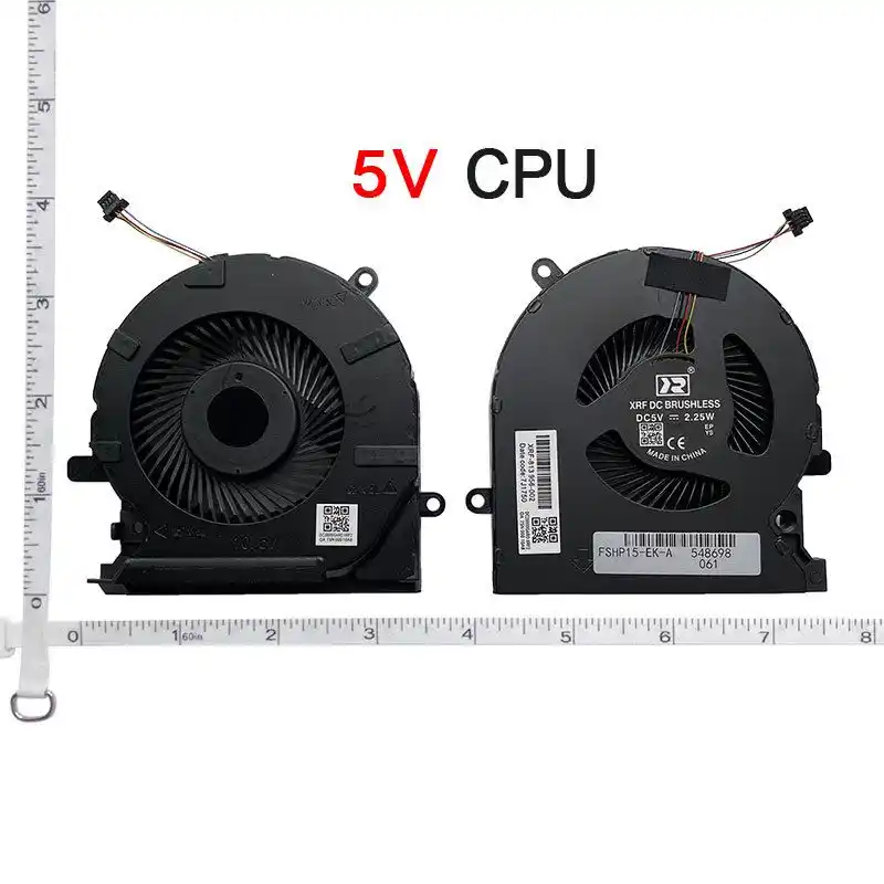 Laptop Koelventilator voor OMEN 15 EK TPN Q236 Ventilator Koeler M04216-001 ND8CC02-19j22 19j ND8CC03-19C23, DC 12V 4pin CPU GPU Koeler Ventilator Radiator (CPU