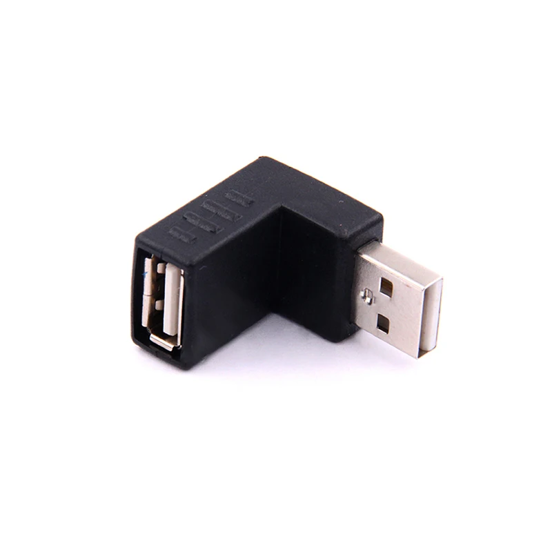 90 Degree Usb Elbow Upwards Connector Adapter Male To Female Usb2.0