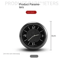 Horloge de voiture lumineuse Mini Automobiles interne Stick-On montre numérique mécanique horloges à Quartz Auto ornement 40mm 43mm 5