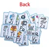 Montessori Alphabet Letters A-Z English Cards Phonics Words Early Development Educational Toys for Kids Teacher Teaching Aids 4