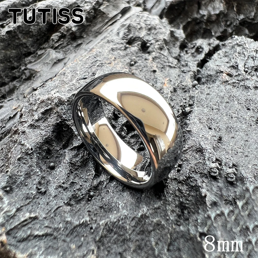 TUTISS 2/3/4/5/6/7/8/10mm High Polished Shiny Forever Tungsten Carbide Ring Men Women Classic Wedding Band Comfort Fit