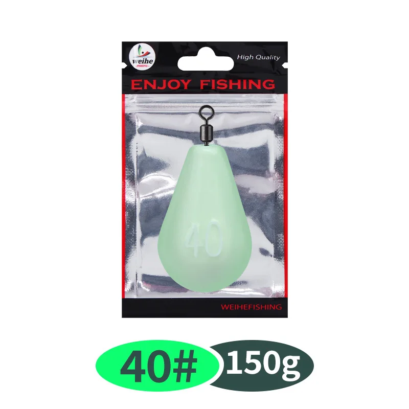 WEIHE Luminous Lead Fishing Sinker