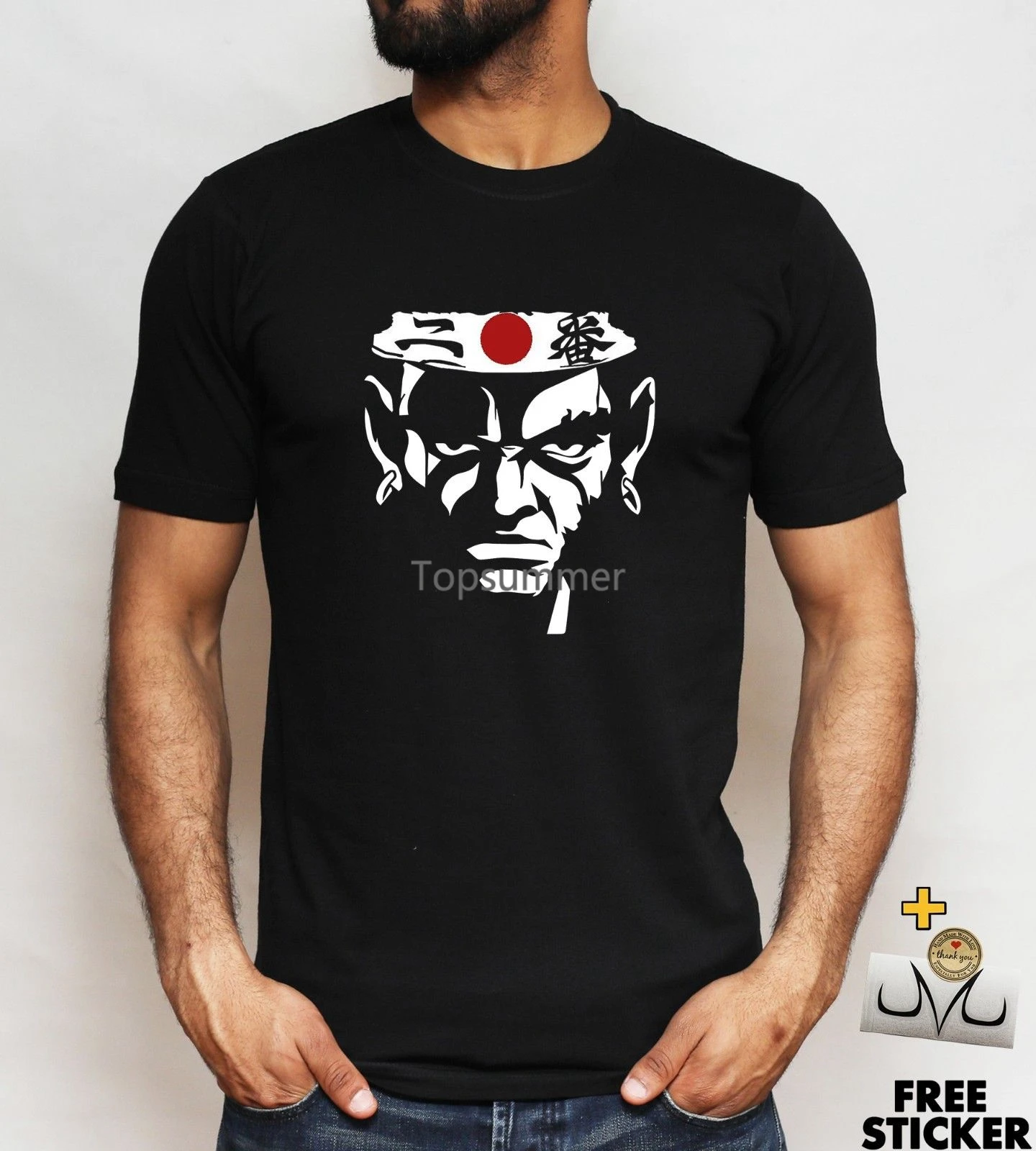 

Afro Samurai T-Shirt, Japanese Flag Logo, Swordsman, Anime Manga Tee, For Men Classic Tops Tee Shirts