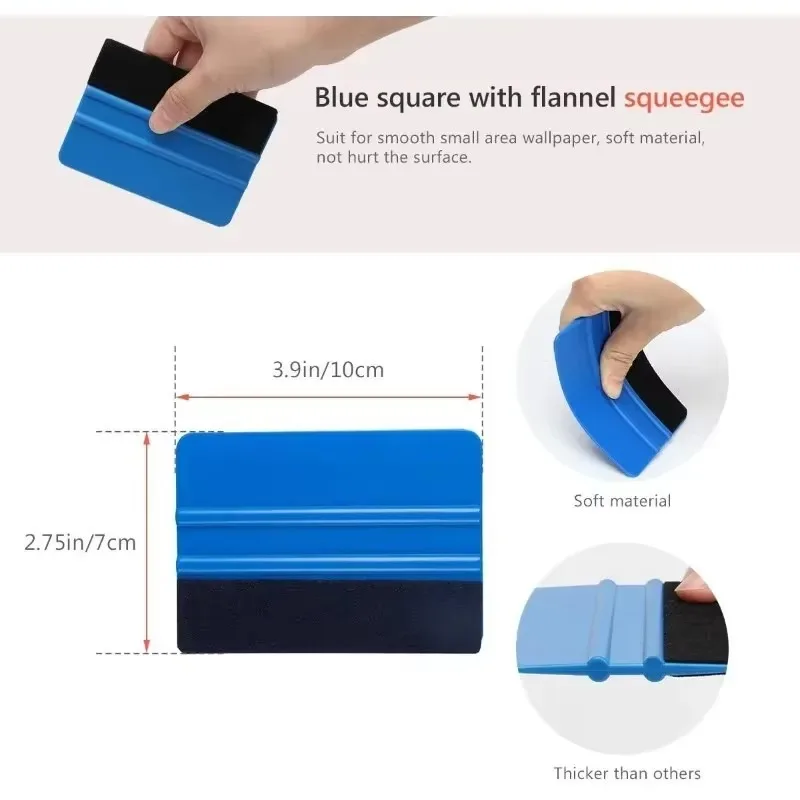 Car Wrapping Tools Vinyl Squeegee Window Tinting Squeegee Automotive Film Tools Scraper Tool Kit Car Film Scraper Car Vinyl Scraper 9pcs/set