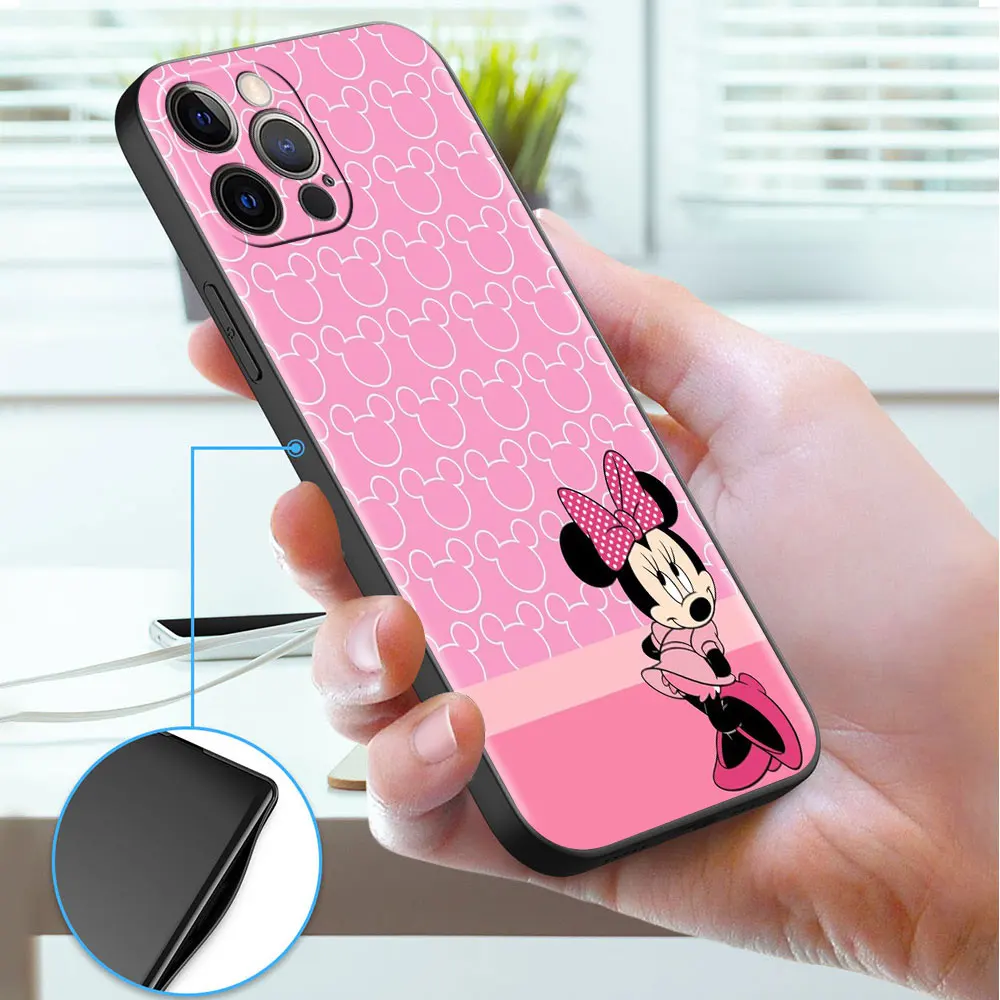 Disney Minnie Mouse Case For iPhone 13 12 Mini 11 Pro 7 8 XR X XS Max 6 6S Plus SE 2022 Tpu Fitted Capa Soft Phone Cover iphone 13 mini waterproof case