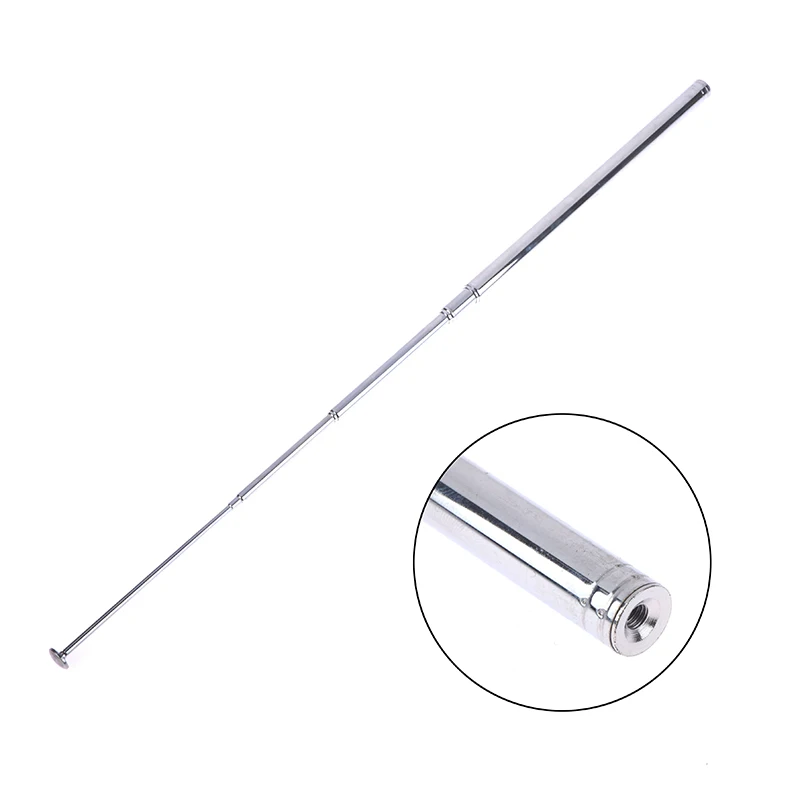 

1PC 140 Cm 10 Section Highquality Elasticated Telescopic Stainless Steel Antenna FM AM Aadio