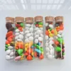 25*100mm Wedding Dragees Test Tube Wedding glass jar Cork Dragees Glass Bottle DIY Crafts Candy Bottle Wedding Gift 2