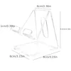 Acrylic Transparent Minimalist Ins Foldable Phone Holder Desktop Lazy Tablet Stand For iPhone iPad Galaxy Tab Smartphone Bracket 3