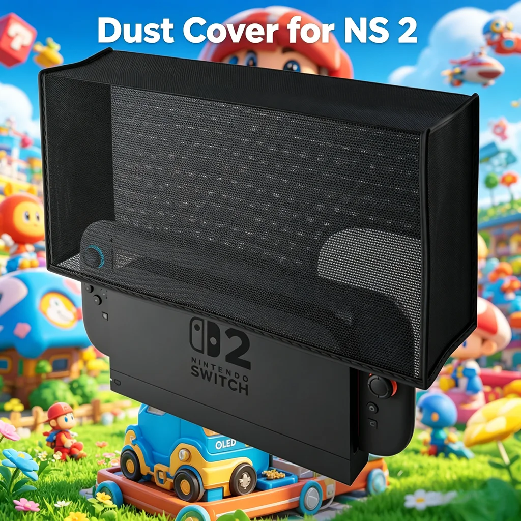 Anti-Scratch Dust Cover for Nintendo Switch 2 Console and TV Dock, Dustproof Protective Case Sleeve for Switch 2, NS, OLED