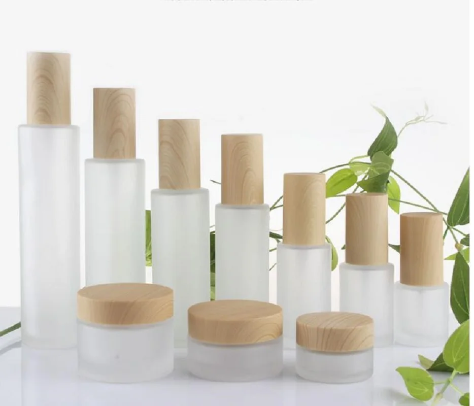 

20g30g50g20ml60ml100ml120ml банка из матового стекла Оловянная стандартная Сыворотка для основы Крем гель-эссенция для глаз Упаковка для кожи