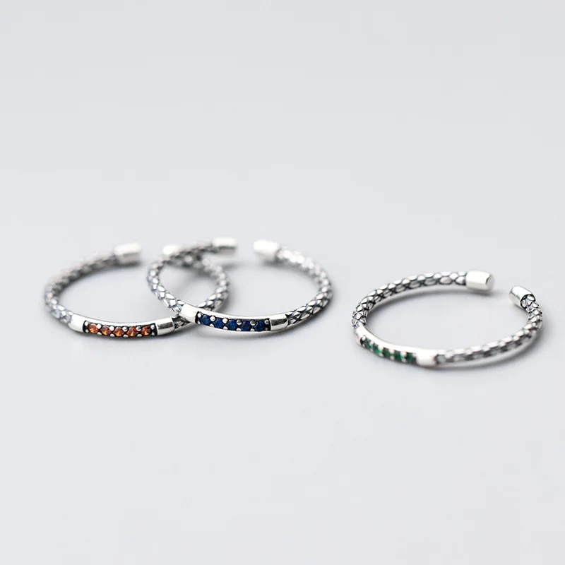 Elegant Sterling Silver Serpentine Ring - Luxury Women's Jewelry Accessory